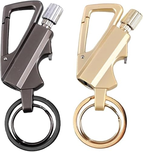 Accendino a fiammiferi permanenti Infinity, apribottiglie multifunzione, accendino elegante da trincea con portachiavi multifunzione apribottiglie, riutilizzabile, impermeabile, a fiammiferi, accendi