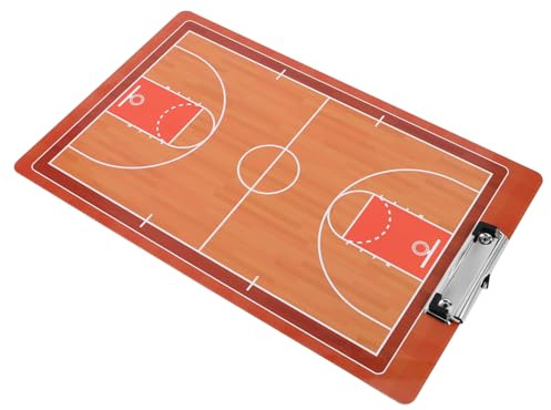 UPKOCH Pizarra Estrategia de Baloncesto para Entrenadores, Tablero de Baloncesto Borrable de PVC para Entrenamiento de Estrategias y Planes de Juego, Carpeta de Entrenador Portátil, 40 x 40 cm