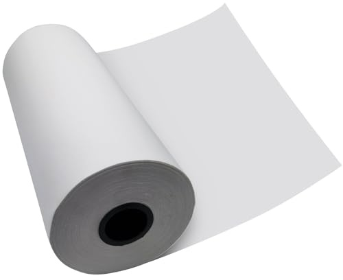 Cotton Canvas Roll, 81cm × 10m Canvas for Painting 280 GSM Pre-Primed Pure White Artist Canvas Strong Woven Painting Cloth for Acrylic & Oil Painting DIY Art Projects (81cm × 10m)