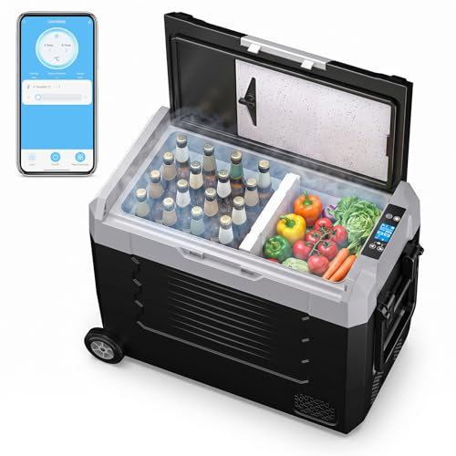 KROAK 45L Kompressor-Kühlbox mit Bluetooth-App, Dual-Zone (-20°C bis +20°C)