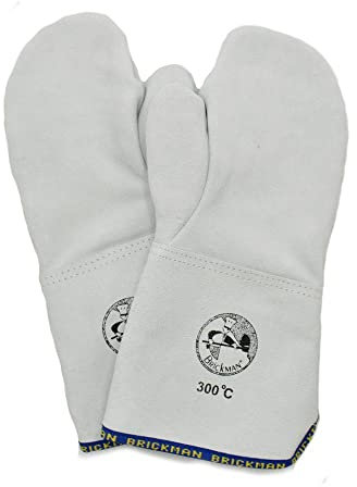 Guanti da forno manopola polso da 15 cm professionali in pelle da 300°C