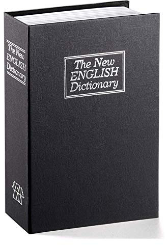 Langtor Buchtresor mit Zahlenschloss Wörterbuch Diversion Buchsafe,Buch Wörterbuch Lock Box, Tragbarer Buch-Tresor,ideal für die Speicherung von Geld