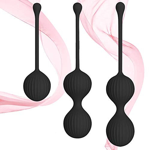 Liebeskugeln Beckenbodentraining 3er Set ,Loveballs mit Innen Rotierenden Kugeln,Beckenboden Training für Frauen mit Vibration zur intensiven Stimulation - Stärkung der Vaginalmuskulatur & Sextraining