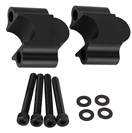 Rialzo manubrio universale, Moto Rialzo manubrio in lega di alluminio, 7/8 '22mm, Flangia di sollevamento della barra del motociclo (nero)