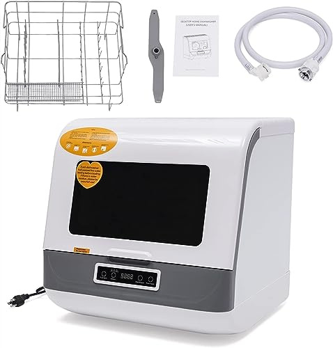 dishwasher Lavavajillas de encimera portátil, minilavavajillas compacto, 4 programas, limpieza profunda, lavavajillas automático for apartamento (Size : Style 2)