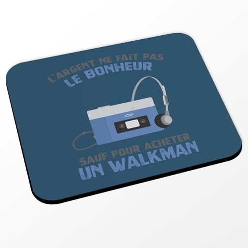 Tappetino per mouse blu – Radio Cassette – Argento non fa la felicità – (dimensioni 24 x 20 cm)