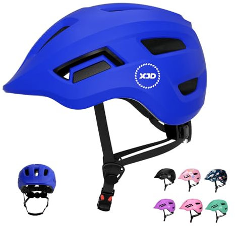 XJD Fahrradhelm Kinder, Kinderhelm für 2-8 Jahre Mädchen und Jungen, Skaterhelm Baby Verstellbar, Helm Fahrrad Kleinkind für Roller Scooter, Sporthelm (Blau, XS)