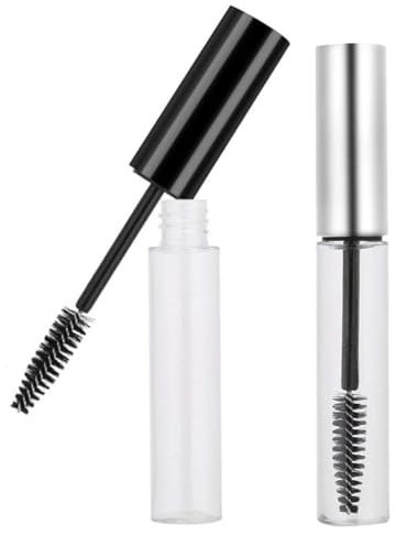Tubo Vuoto da Mascara,2 PCS 10 ml Mascara Contenitore Ciglia Contenitore Bottiglia Mascara Bottiglia Set con Spazzola Ciglia Portatili Bottiglia Contenitore Per Ciglia