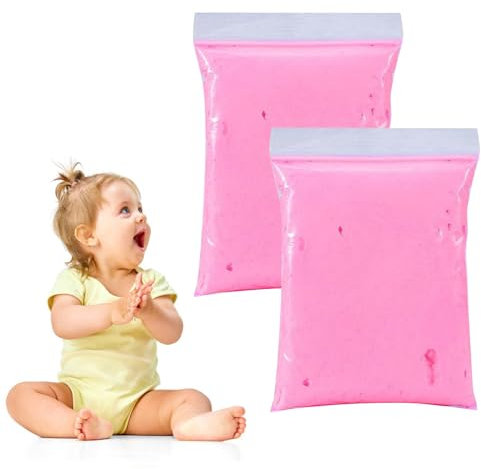 Baby Handabdruck und Fußabdruck Clay Set,Weich Ton Set für Neugeborene Hand und Fuß,Modelliermasse für Baby Handabdruck und Fußabdruck DIY Set,Geschenk für Babydusche Geschenk/Babyparty,Rosa