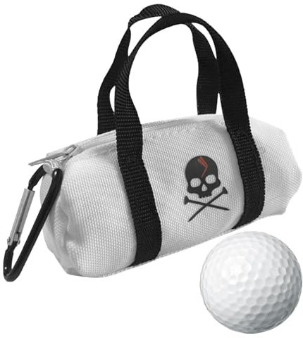 Golfballtasche, Tee-Halter für Golftasche, Aufbewahrungstasche für Golfbälle, Golf-Tee-Tasche, Allzwecktasche, Sportzubehör für Golfer, weiß, Refer to description, Unisex