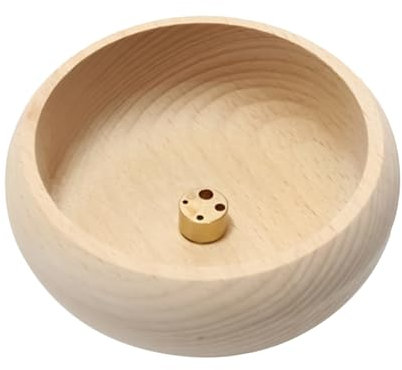 Portatore-bruciatore Di Incenso, Porta Ciotola Circolare | Di Bastoncini Di Incenso In Legno, Bruciatore Di Ciotole Per Salotti Di Incenso, Disponibile Rilasciando Tè PDE, Di Yoga, Spa