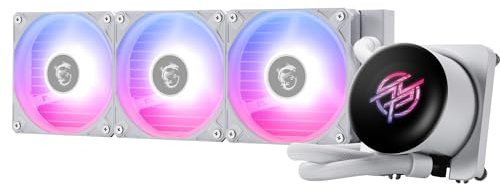 MSI MPG CORELIQUID P13 360 WHITE – Refrigeración Líquida AIO 360mm Blanca con ARGB, 3 Ventiladores PWM, Compatible con Intel LGA 1700/1200 y AMD AM5/AM4, Diseño Premium