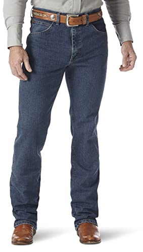 Wrangler Herr hög kvalitet cowboysnitt, smal passform jeans, Vintagesten., 32W / 30L