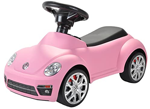 Bandits & Angels Rutschauto Volkswagen Beetle Pink ab 1 Jahr für Mädchen – mit Hupe – Rosa Rutschauto für Kinder – für drinnen und draußen