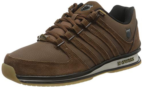 K-Swiss Herren Rinzler Sneaker, Bison/Chocolate/BLK, 46 EU