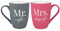 MR & MRS Tassen-Set im Geschenkkarton · SOFT-TOUCH-Silikonoberfläche · 350ml Kaffeetassen · Hochzeitsgeschenk · elegantes Design · Geschenk Ehepaar · Verlobung
