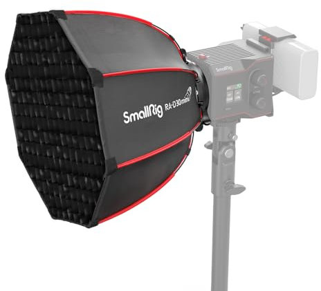 SMALLRIG Mini Softbox Parabólico RA-D30 29cm de Liberación Rápida, Compatible con Luz de Video LED SmallRig RC 60B COB - 4358