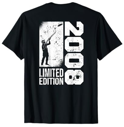 Tontauben Jahrgang 2008 geboren Geburtstag Tontaubenschießen T-Shirt