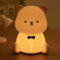 Almaxi Bär Nachtlicht Kinder, Nachtlicht Baby Stilllicht Dimmbar, Nachtlicht Silikon Kinder 3 Level Dimmbar mit Timer 7 Lichtwechsel, USB-Aufladbar Portable Nachtlicht Kinderzimmer Deko Baby Geschenk