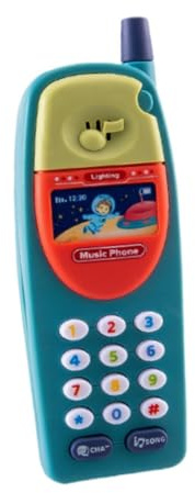 MagiDeal Interaktives Babyphone-Spielzeug, Babyphone-Spielzeug mit Soundeffekt, musikalische Babygeräusche, Spielzeug für Kleinkinder ab 1 Jahr, Hellblau