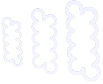 Cortador de Fondant, 3pcs Reutilizable Rose Flowinger Cutter Flowinger Cookie Cutter con Buena Flexibilidad para Pastel, Pizza, Pastel de Fondant, de Mousse, Pudín