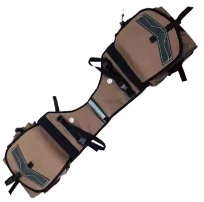 Sac de selle pour fournitures d'équitation, sac à dos de rangement, accessoires de selle Wild Western pour randonnée (marron)
