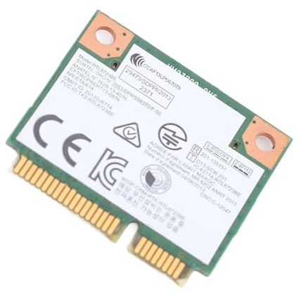 RASTKY RTL8723BE 04W3813 Module de Carte Réseau Fil 4.0 Mini PCI E 300 Mbps Connexion Stable pour Module de Carte Réseau Fil ThinkCentre ThinkPad