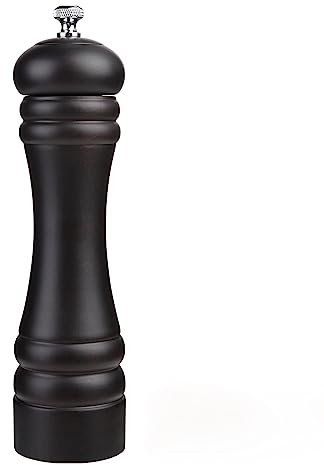 JOIDXIR Pepper Mill Black Pepper Grinder Mill Wood Refillable Stainless Steel Mechanism Adjustable Coarseness