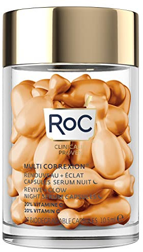 ROC MULTI CORREXION REVIVE + GLOW NIGHT SERUM CAPSULES 30CT