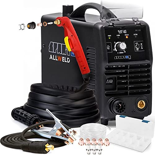 Taglio al plasma Tagliatrice taglierina pulita 40Amp 230V Inverter IGBT, Taglio di Massimo: 25mm, BLOW BACK Taglio a contatto Taglierina al plasma piccola e portatile SPARTUS CUT 40 Blow back PFC