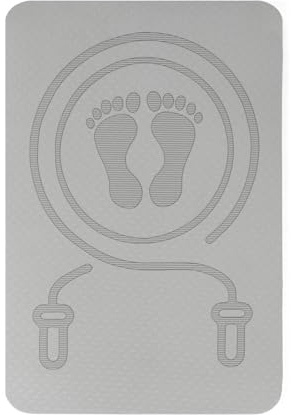 Tapis à corde à sauter 8 mm - Antidérapant - 40 x 60 cm - Tapis de saut et tapis de fitness - Tapis de gymnastique - Tapis de gymnastique - Tapis de fitness pour la maison