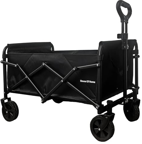 House of Home Folding Festival Trolley Cart – 70L Capacity – Compact Utility Wagon, Telescopic Handle & Waterproof Fabric – Ideal for Shopping, Picnics, Gardening & Outdoor Use