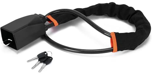 Bloccasterzo Blocco antifurto for volante auto in acciaio, cintura di sicurezza, con 3 chiavi, dispositivo, facile installazione, adatto alla maggior parte delle e SUV Per Auto