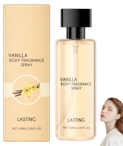Spray profumato per il corpo alla vaniglia, spray per capelli e corpo da donna, fragranza a lunga durata, nutriente e idratante, formato da viaggio, leggero (1pcs)