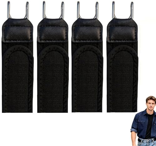 FiveMileBro Cinturón Sin Hebilla, Cinturón con Gancho Metálico, Elástico Invisible Ajustable, Unisex para Hombre y Mujer, Ideal para Jeans, Vestidos, Trabajo, Viajes y Uso Diario