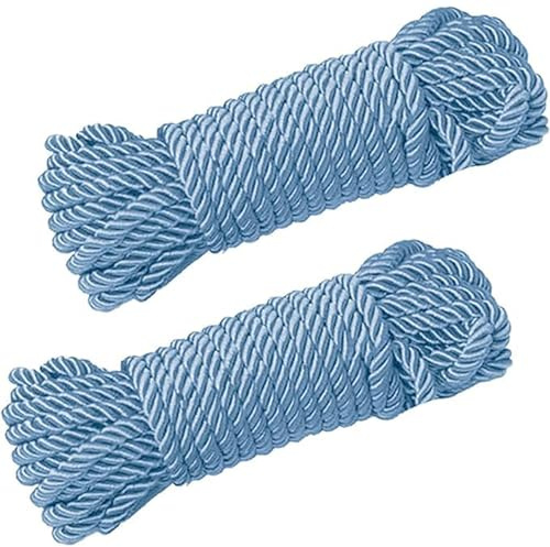 CRAFTCURL Gedrehtes Nylonseil, langlebig, leicht glänzendes Design, geflochtenes Polyester-Seil, Mehrzweck-dickes Nylonseil, geeignet für Camping, Schaukel, Heimdekoration, Spanngurte und Schaukel,