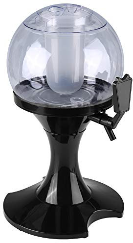 Spillatore di Birra da Tavolo, 3,5 Litri Dispenser Per Bevande Fredde Sferico con Scomparto Ghiaccio, Dispenser con Rubinetto Per Barbecue Party Restaurant Accessori Per Bar