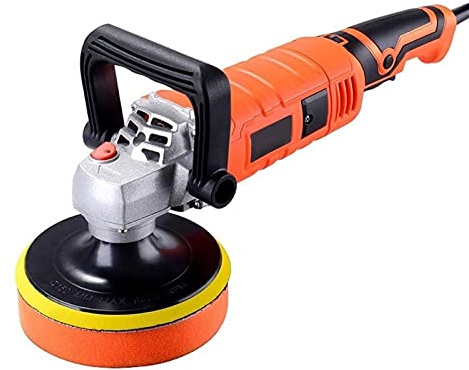 Pulidora de pulido de automóviles, Pulidora de búfer, de 500 ~ 3000 RPM, Mango en D, Disco de lana, Pulidora de velocidad variable de 7 velocidades, Pulidora orbital rotativa, para Pulido de automóvi