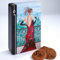 Scarlett Belgian Chocolate Chunk Biscuits 300g in Artistic Art Deco Design Biscuit Tin - Luxury British-Made Cookie Box Gift Set for Christmas, Birthday, Mothers or Fathers Day, Anniversary