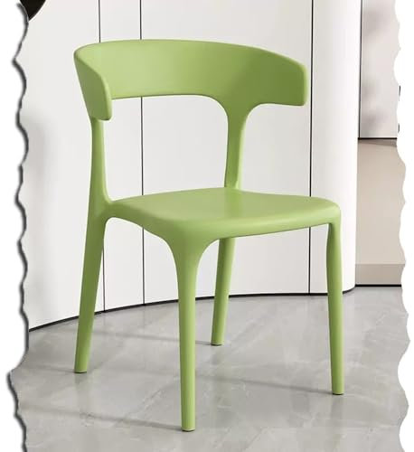 Sedie da pranzo all'aperto impilabili colorate di plastica per patio all'aperto per giardino Prato Bistro Deck Green Armless Restaurant Stack Chair