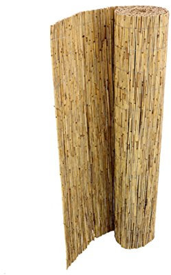 bambussi.com Schilfmatte bambussi mit 160 x 600cm - Schilfrohrmatte langlebig & witterungsbeständig für Indoor & Outdoor für Garten, Terrasse, Balkon - Winschutz, Sonnenschutz und Sichtschutz Zaun