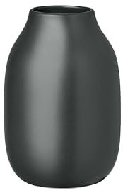 blomus Vase -COLORA- | Keramikvase für Blumen & Dekoration | Blumenvase Farbe Peat matt | Größe S