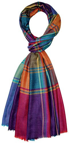 Lorenzo Cana Herrenschal Schaltuch 100% Kaschmir Kaschmirschal Kaschmirtuch Kaschmirpashmina Bunt Karo 783601177