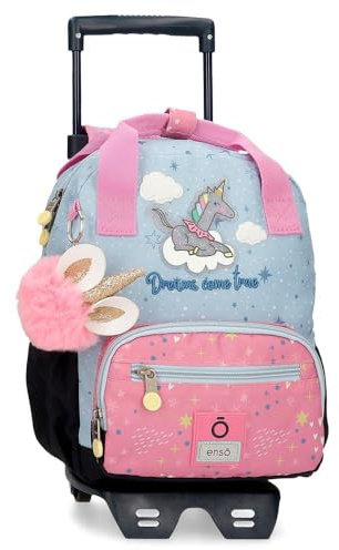 Enso I sogni diventano realtà Zaino prescolare con Trolley Multicolor 23x28x10 cm Poliestere