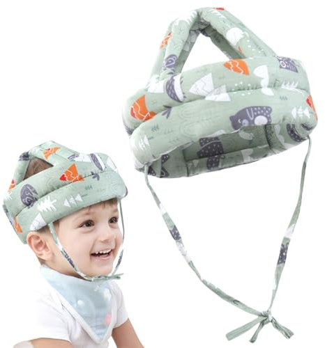 Casco Bebe Golpes,Casco de Seguridad,Protector Cabeza Bebe,Casco de Protección para Bebé,Casco Protector Ajustable,Casco Seguridad Bebe,Protectores Bebe Casa,Gorra Protectora para Cabeza de Bebé