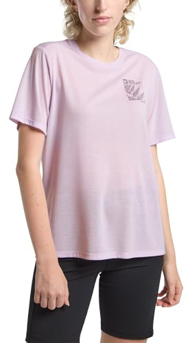 Jack Wolfskin Vonnan Graphic T W T-Shirt, Explore Pale Lavanda, XS Donna