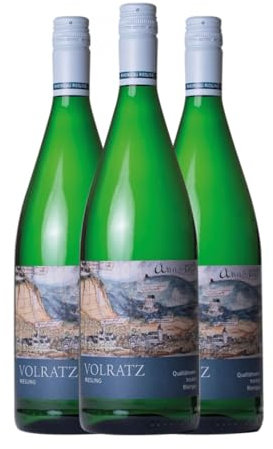 Schloss Vollrads Volratz 1573 Riesling Rheingau 1 L Weißwein (Karton mit 3 Flaschen von 1 L)
