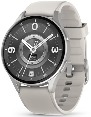 Smartwatch für Android Handys & iPhone, Alexa Eingebaute GPS-Smartwatch mit Anruf/SMS, 24/7 Herzfrequenz/Schlafmonitor, Schrittzähler Schrittzähler, 5ATM wasserdichte Fitnessuhr für Business/Sport