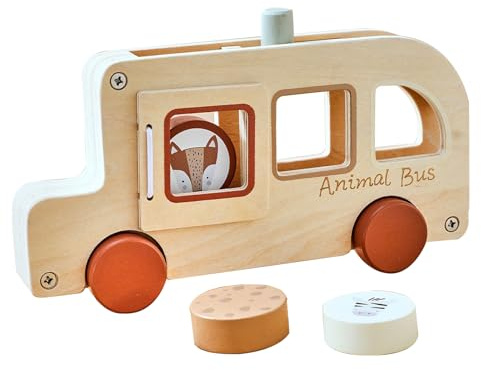 Autobus Scolaire Jouet Voiture Jouet En Bois Modèle Éducatif