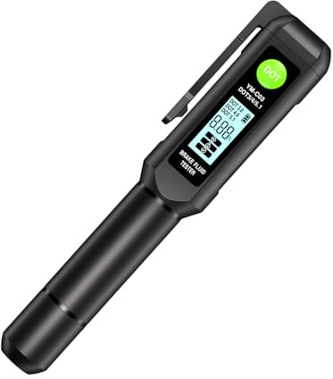 Uhngw Digitaler Bremsflüssigkeits-Tester Mit Akustischem Signal,Bremsflüssigkeits-Feuchtigkeitsprüfer - Digitalanzeige mit Signalton für Auto und LKW Wartung